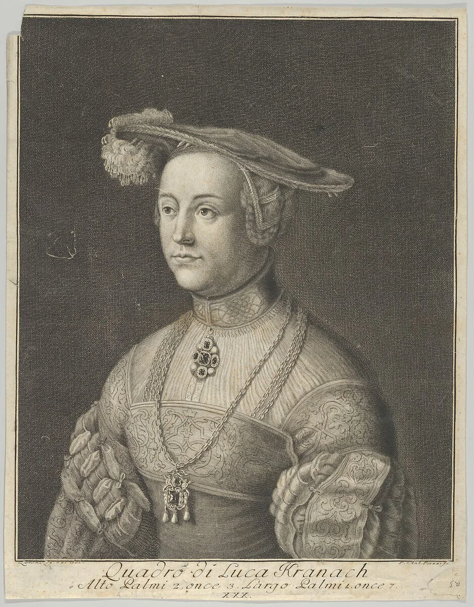Reproduction of Sibylla of Cleves — Lucas Cranach the Elder