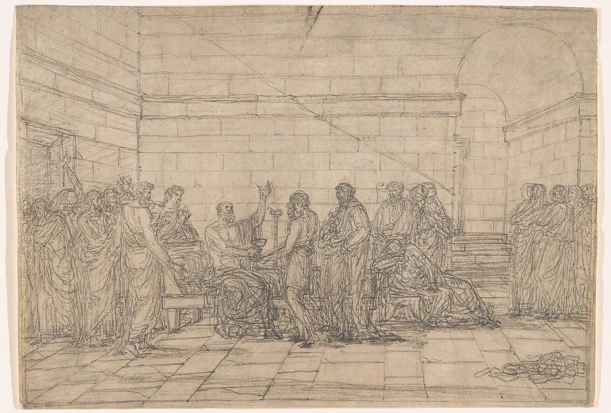 Death of Socrates — Jean-Baptiste Joseph Wicar