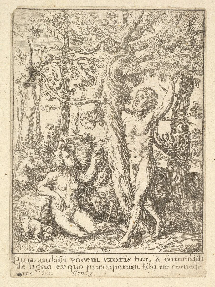 Garden of Eden, from the Dance of Death — Wenceslaus Hollar|Hans Holbein the Younger