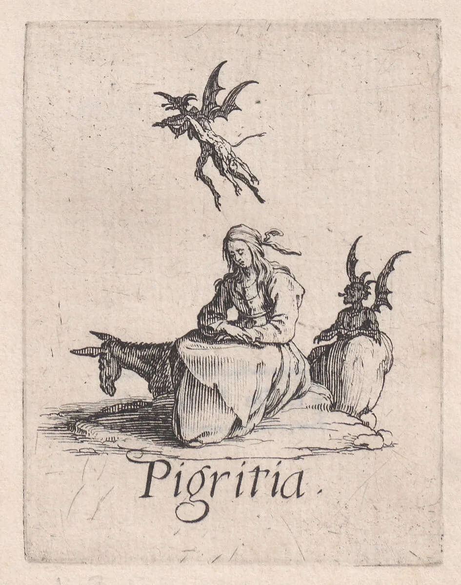 La Paresse (Sloth), From Les Péchées Capitaux (The Deadly Sins) — Jacques Callot