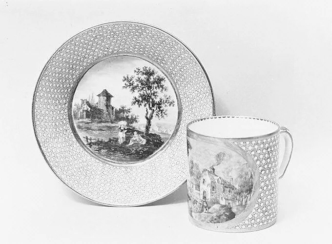 Cup and saucer (gobelet litron et soucoupe) — Sèvres Manufactory|Jean Bouchet|Mutel