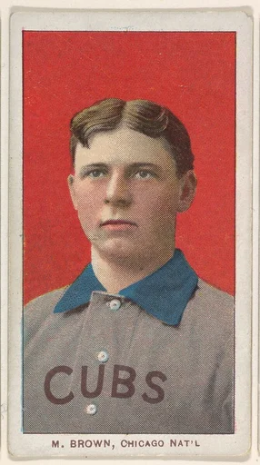 M. Brown, Chicago, National League, from the White Border series (T206) for the American Tobacco Company