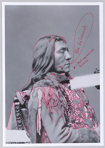Bia Eélisaash/Large Stomach Woman (Pregnant Woman)/Two Belly from 1880 Crow Peace Delegation — Wendy Red Star