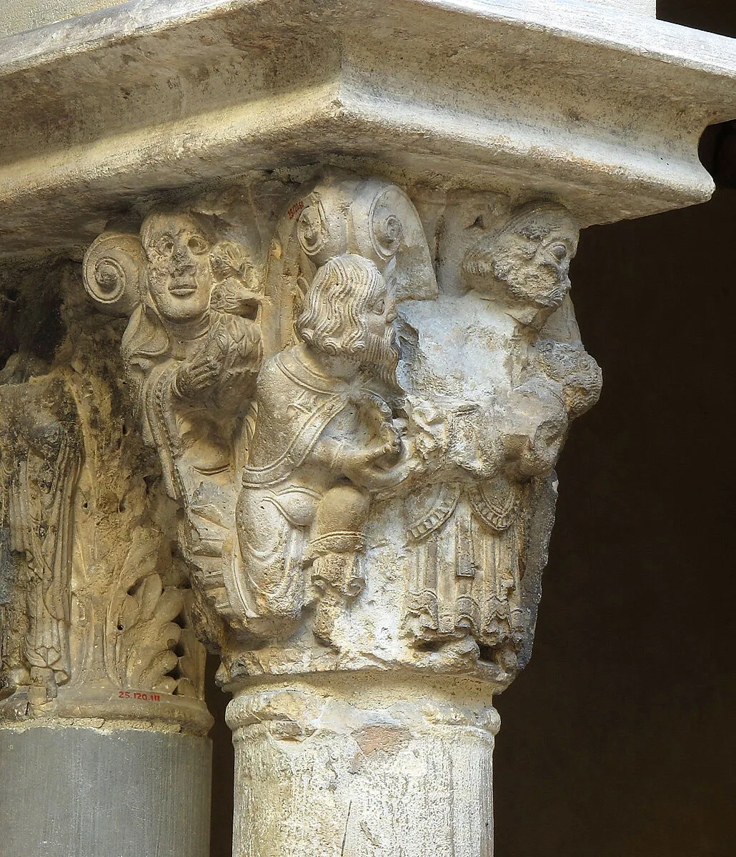 Capital with the Presentation of Christ in the Temple (from Saint-Guilhem Cloister) — Unknown