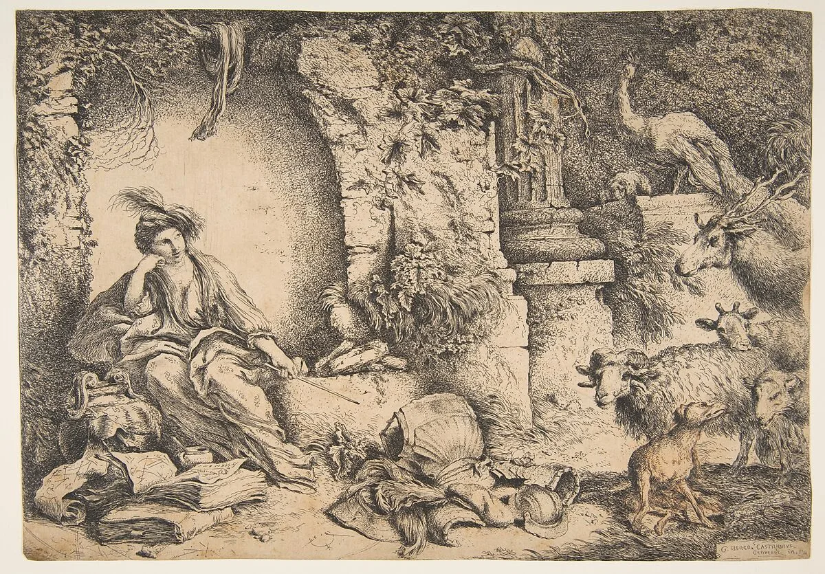 Circe with the companions of Ulysses changed into animals — Giovanni Benedetto Castiglione (Il Grechetto)