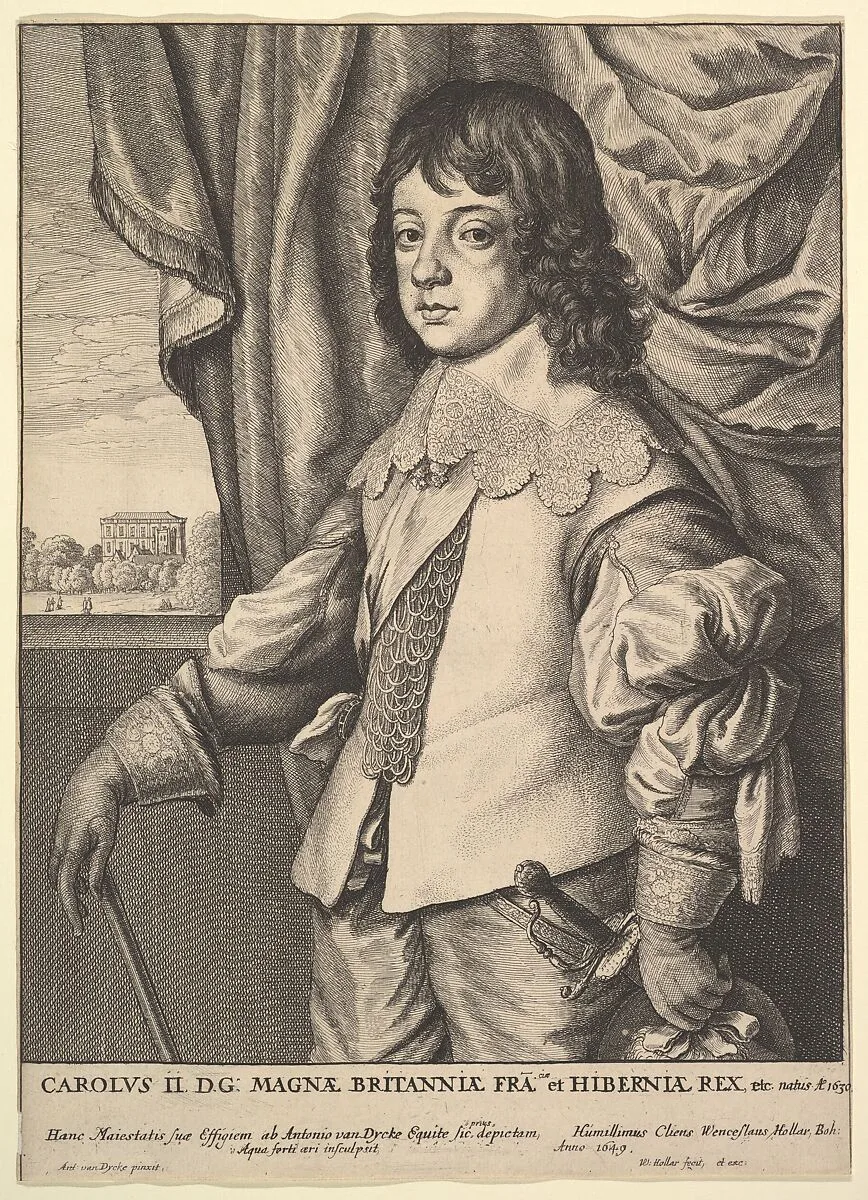 Charles II — Wenceslaus Hollar|Charles, Prince of Wales|Anthony van Dyck