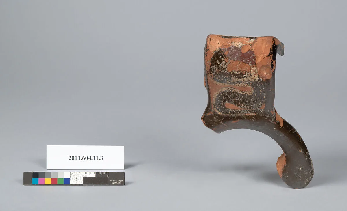 Terracotta fragment of a krater (bowl for mixing wine and water) — Unknown