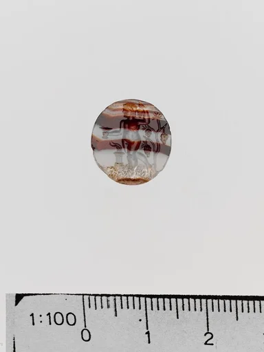 Banded agate ring stone