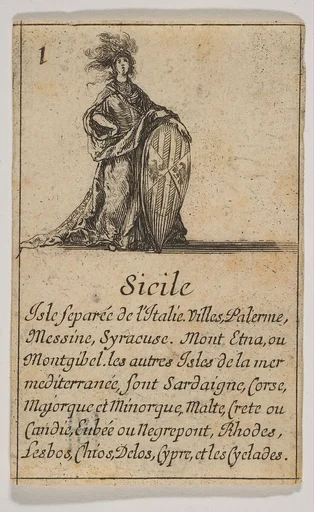 Sicile, from "Jeu de la Géographie"