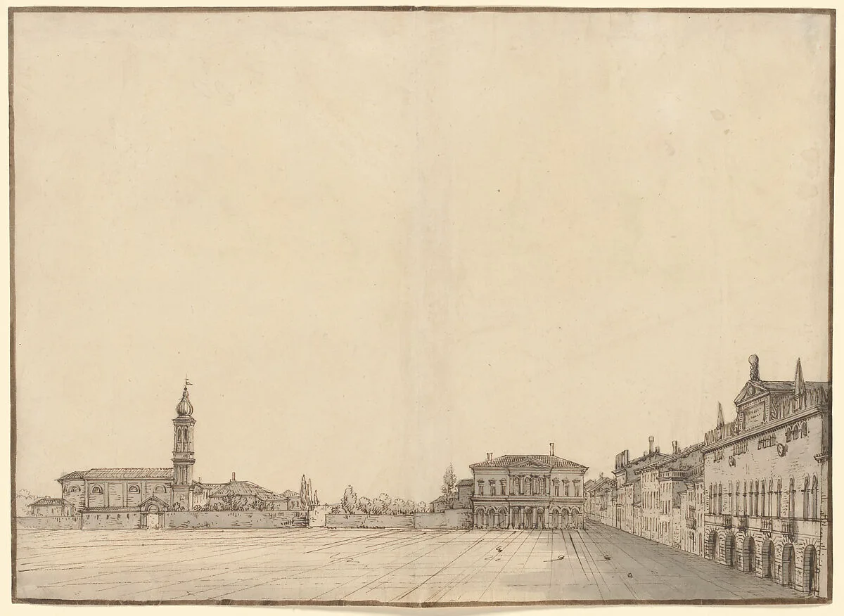 The Prato della Valle at Padua — Bernardo Bellotto