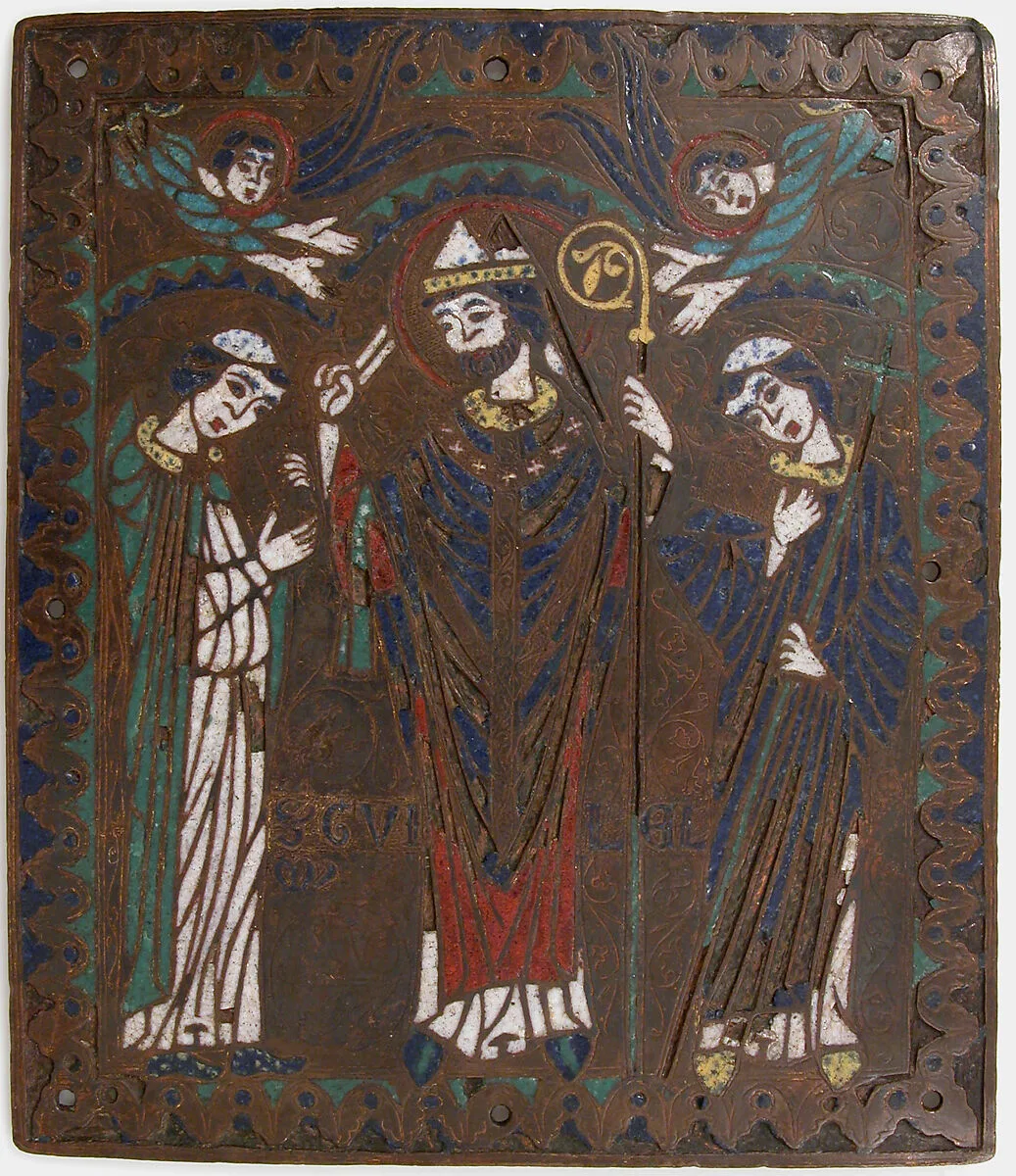 Plaque with Saint William of Bourges — Unknown