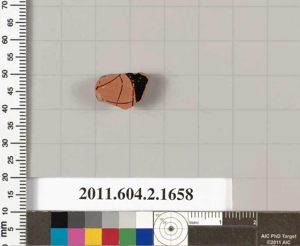Terracotta fragment of a skyphos (deep drinking cup) — Unknown