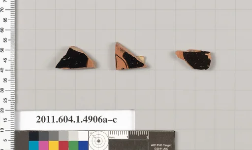 Terracotta fragments of kylikes (drinking cups)