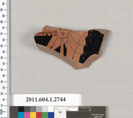 Terracotta fragment of a kylix (drinking cup)
