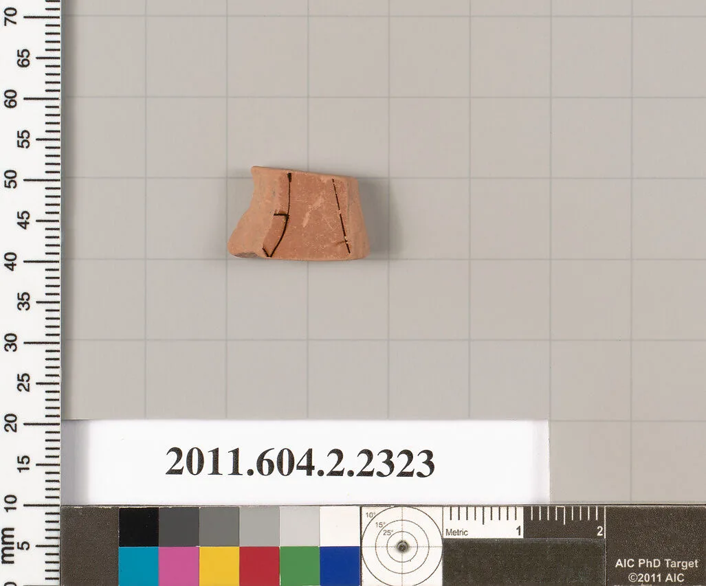 Terracotta fragment of a skyphos (deep drinking cup)? — Unknown