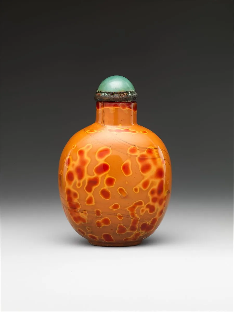 清 料器鼻煙壺|Snuff bottle — Unknown