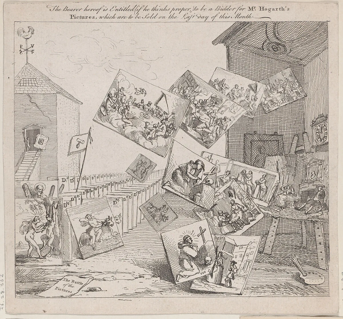 The Battle of the Pictures — William Hogarth