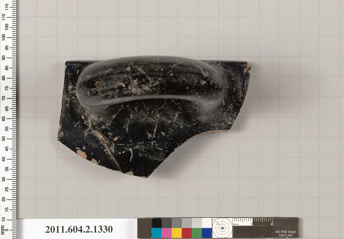 Terracotta fragment of a skyphos (deep drinking cup) — Unknown