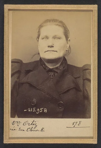 Chiroki. Eva (veuve Ortiz). 53 ans, née à Grosbitlech (Autriche). Cuisinière. Anarchiste. 21/3/94.