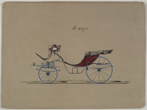 Design for Cabriolet or Victoria, no. 3571