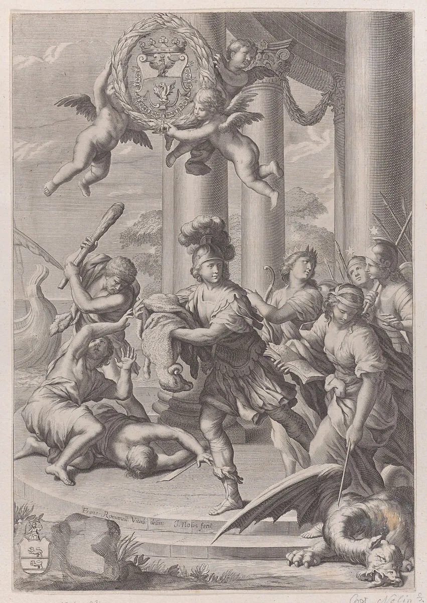 Jason carrying off the golden fleece — Giovanni Francesco Romanelli|Jean-Baptiste Nolin