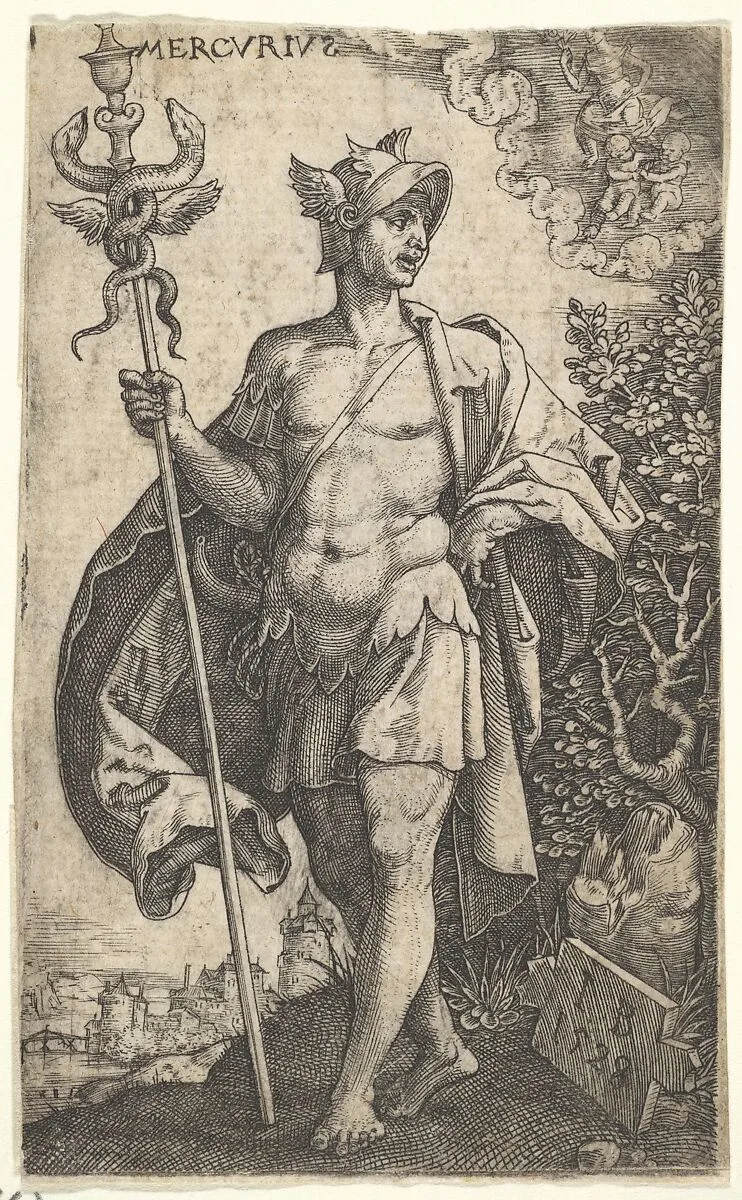 Mercury from The Gods Who Preside Over the Planets — Master I.B.