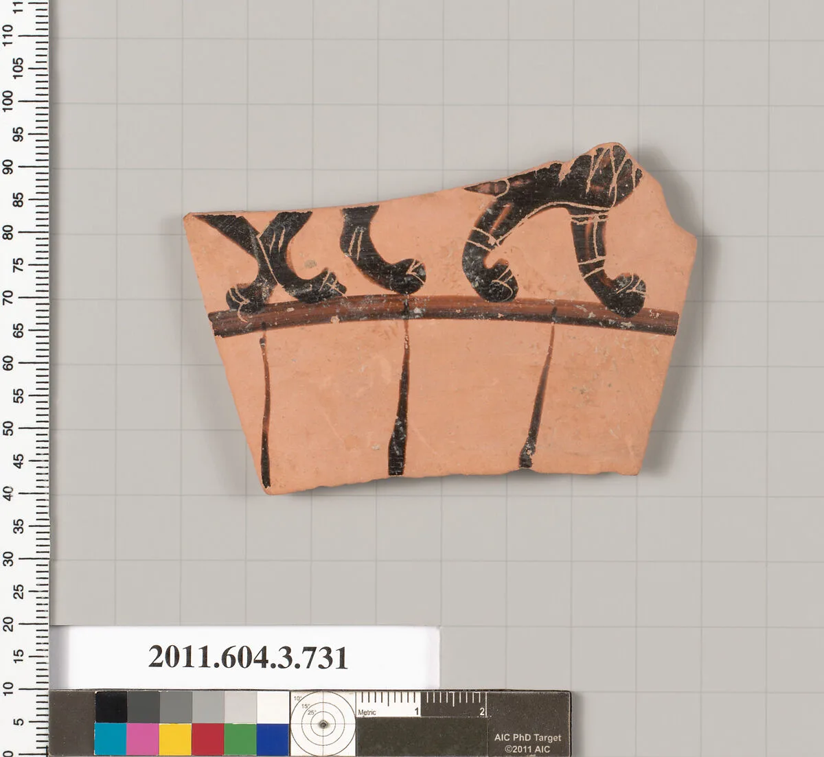 Terracotta fragment of a neck-amphora (jar) — Unknown