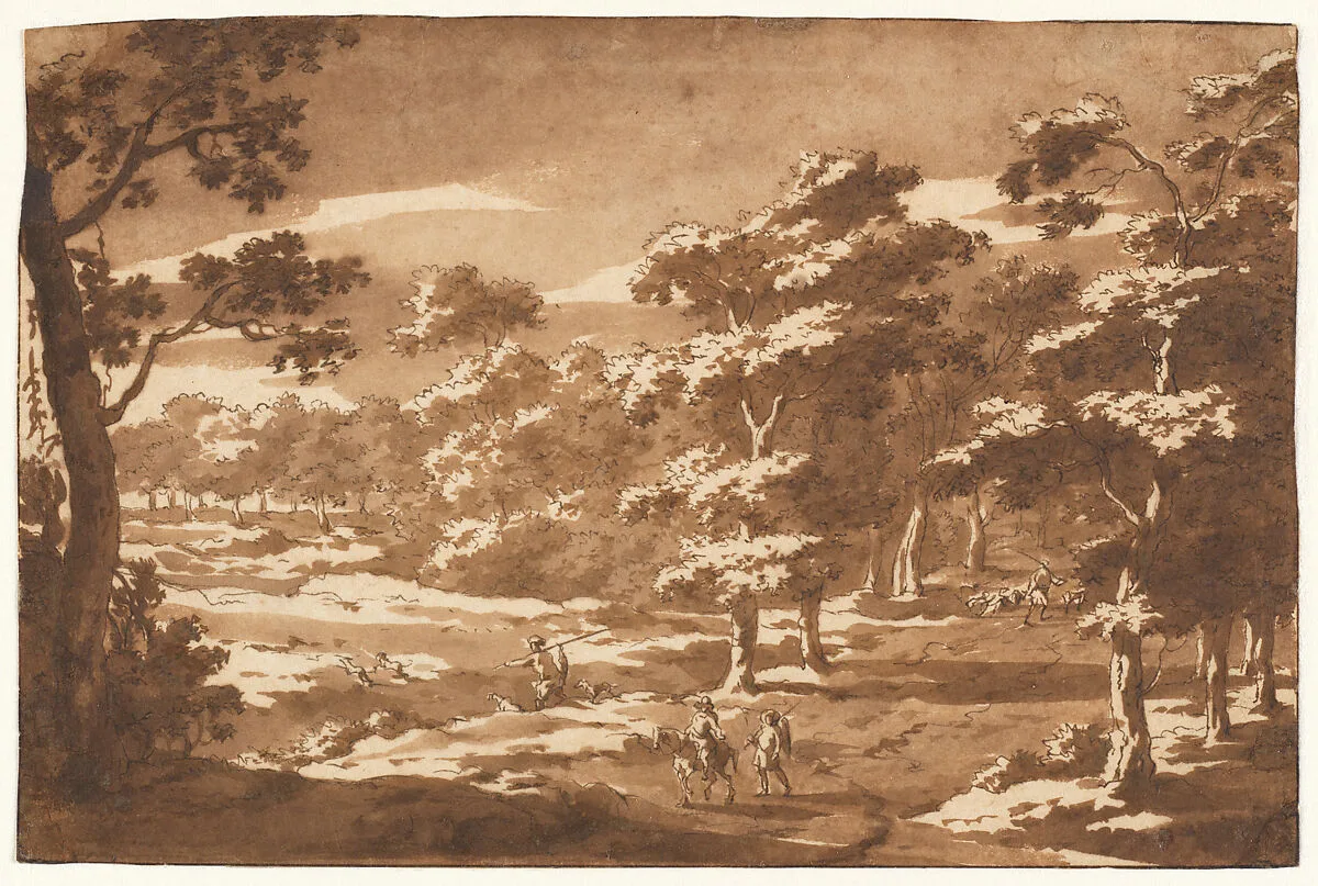 Forest Clearing with Figures — Jan Frans van Bloemen
