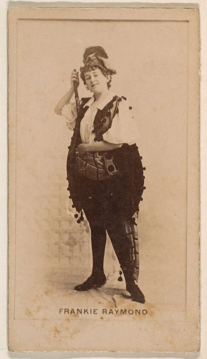 Frankie Raymond, from the Actresses series (N245) issued by Kinney Brothers to promote Sweet Caporal Cigarettes — Kinney Brothers Tobacco Company
