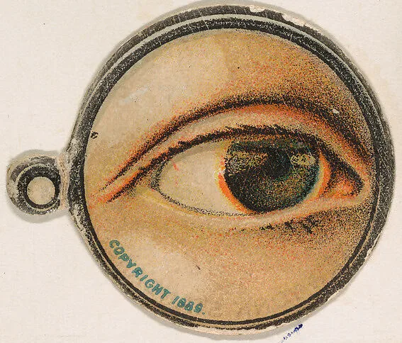 Monocle and Eye (brown), from Jocular Ocular series (N221) issued by Kinney Bros. — Kinney Brothers Tobacco Company