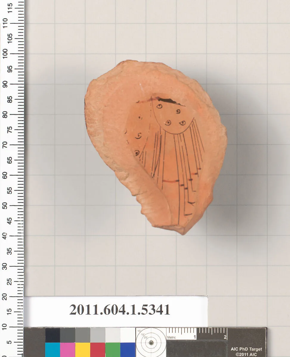 Terracotta fragment of a kylix (drinking cup) — Unknown