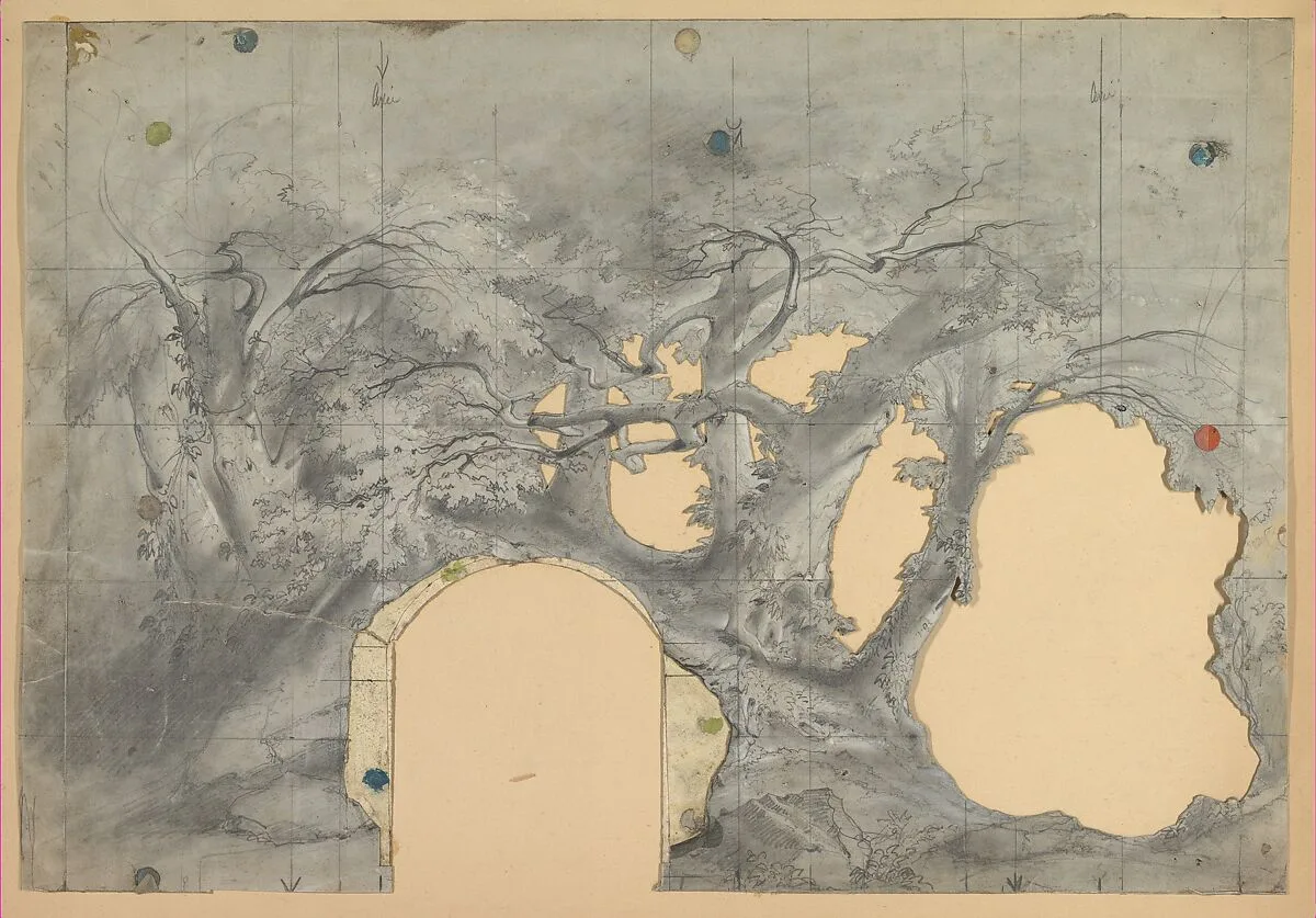 Design for a Stage Set — Eugène Cicéri