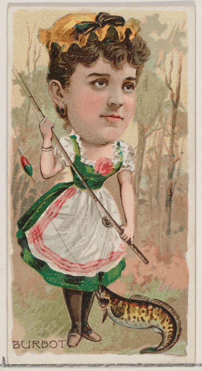 Burbot, from the series Fishers and Fish (N74) for Duke brand cigarettes — W. Duke, Sons & Co.|Knapp & Company