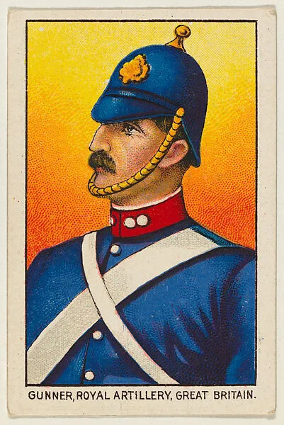 Gunner, Royal Artillery, Great Britain, from the Military series (T79) issued by the American Tobacco Company — American Tobacco Company