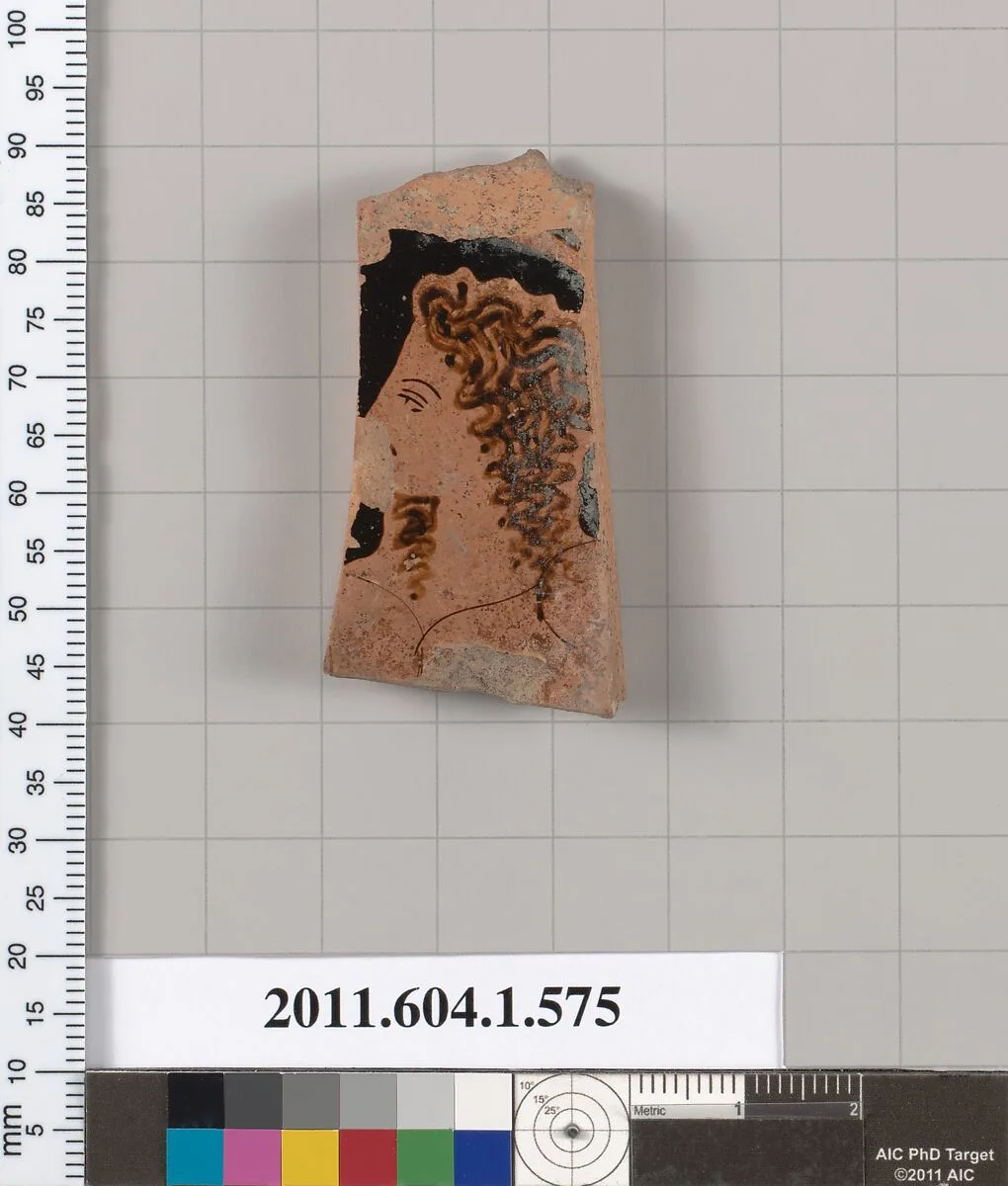 Terracotta fragment of a kylix (drinking cup) — Unknown
