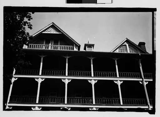 [Façade Detail of Bedford Springs Hotel, Pennsylvania]