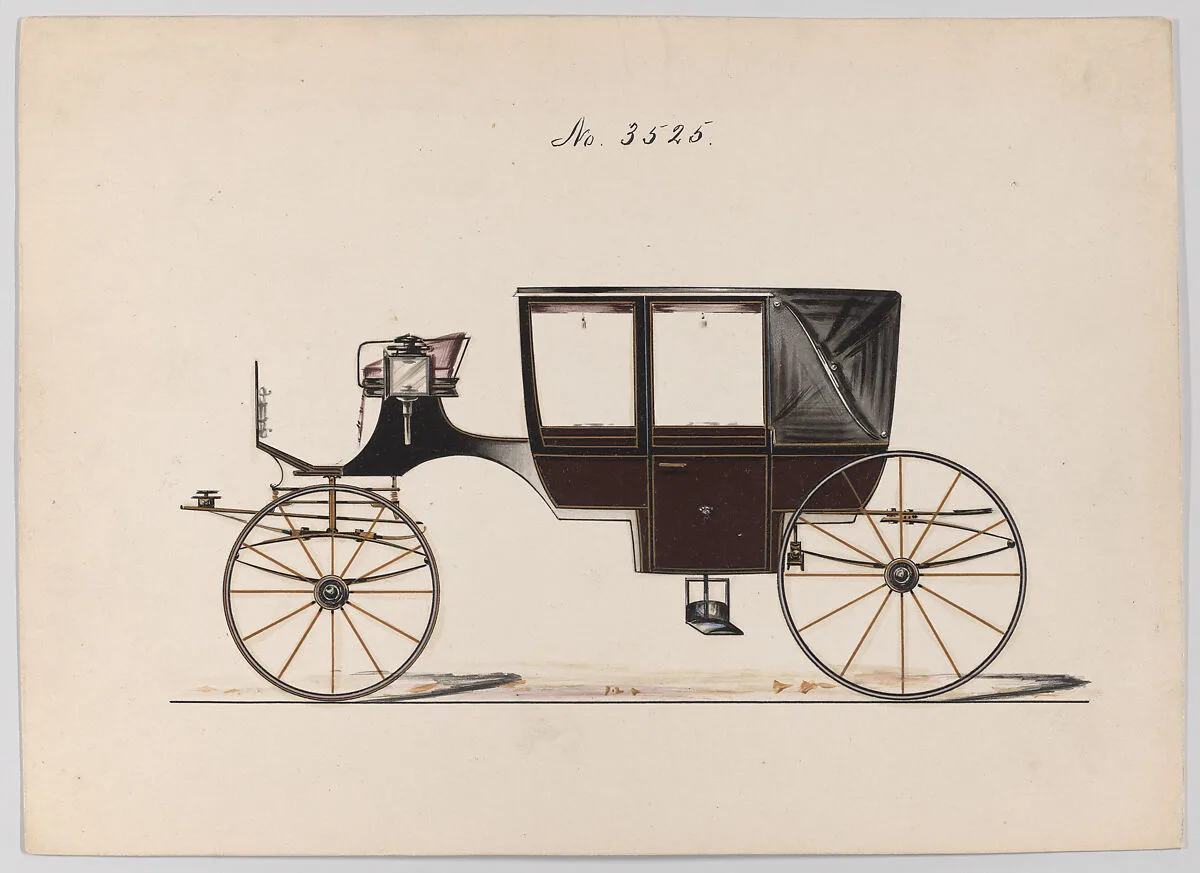 Design for Landau, No. 3525 — Brewster & Co.