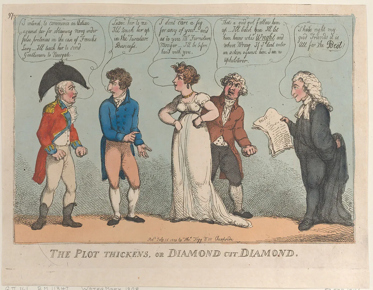 The Plot Thickens, or Diamond Cut Diamond — Thomas Rowlandson|Thomas Tegg