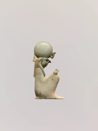 Inlay depicting the squatting god Re