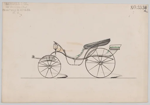 Design for Pony Phaeton, no. 3338a