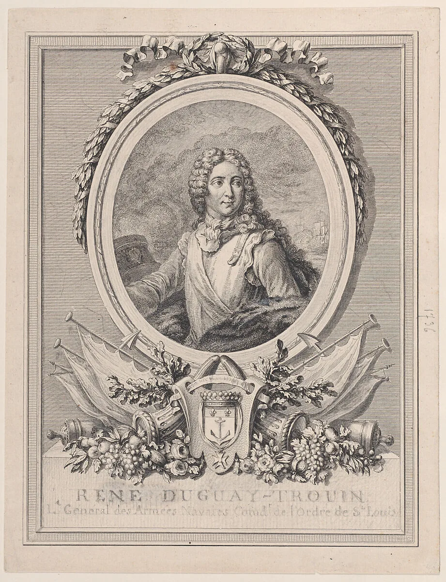 Portrait of René Duguay-Trouin, Lieutenant-General of the Naval Armies of the King — René Duguay-Trouin|François Nicolas Barthélemy Dequevauviller