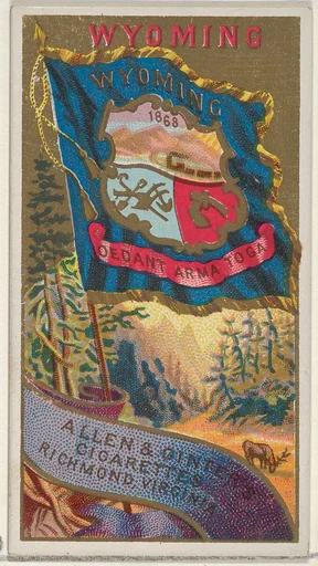 Wyoming, from Flags of the States and Territories (N11) for Allen & Ginter Cigarettes Brands