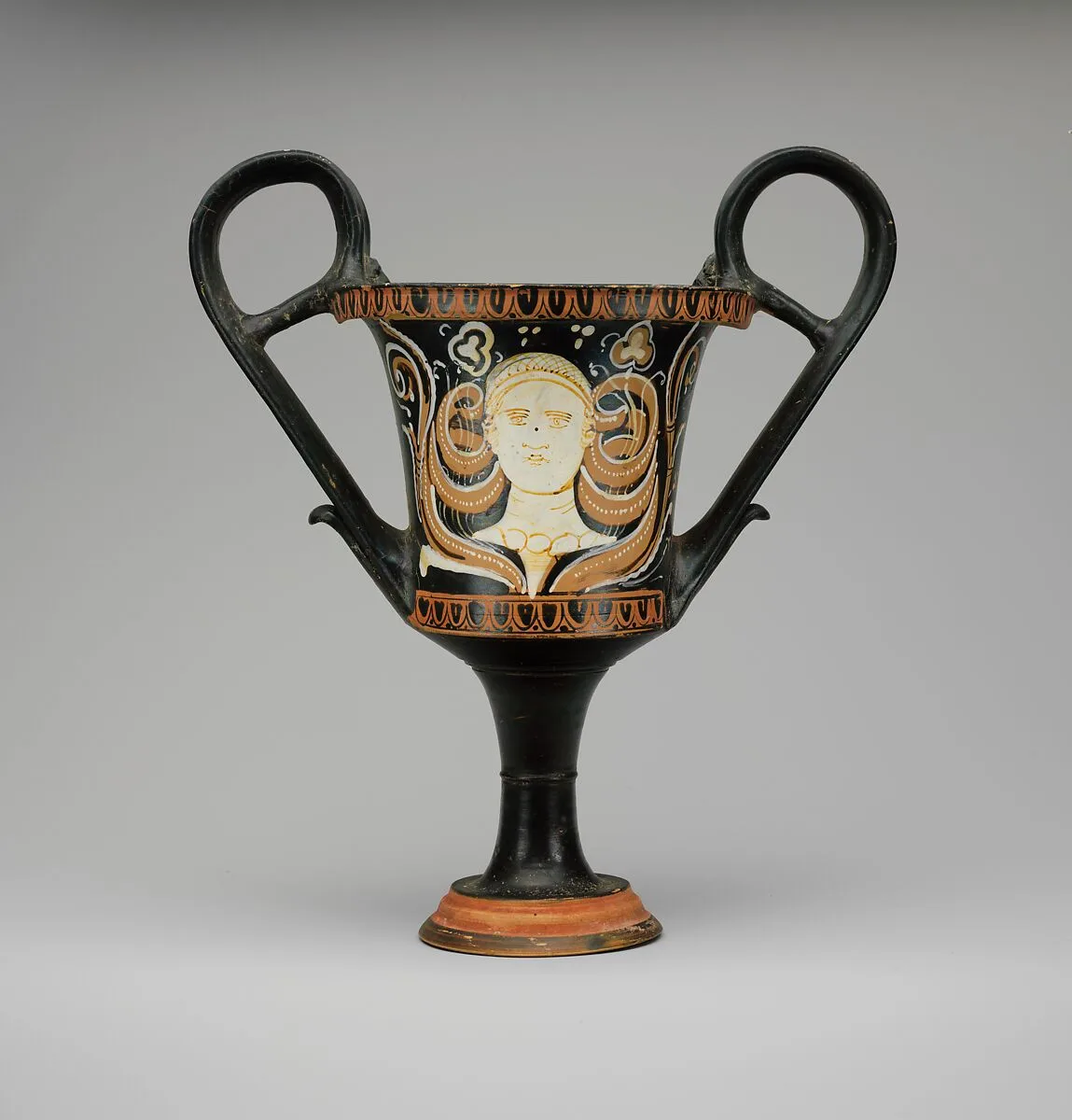 Terracotta kantharos (drinking cup with high handles) — Painter of Bari 5981