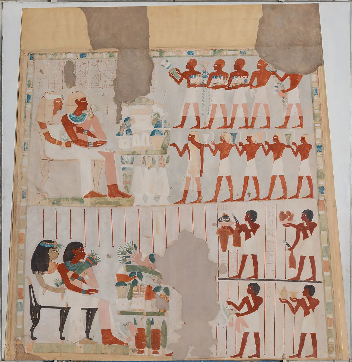 North Wall of Nakht's Offering Chapel — Lancelot Crane
