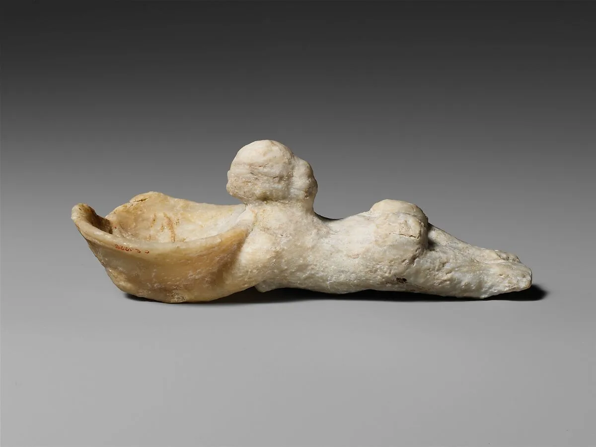 Alabaster spoon or ladle — Unknown