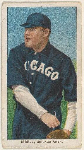 Isbell, Chicago, American League, from the White Border series (T206) for the American Tobacco Company