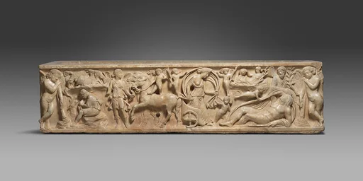 Marble sarcophagus with the myth of Endymion