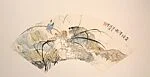 近代 汪慎生 荷花翠鳥 扇面|Kingfisher and Lotus