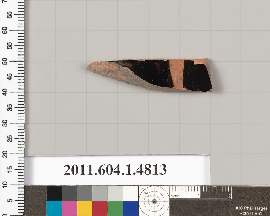 Terracotta fragment of a kylix (drinking cup) — Unknown