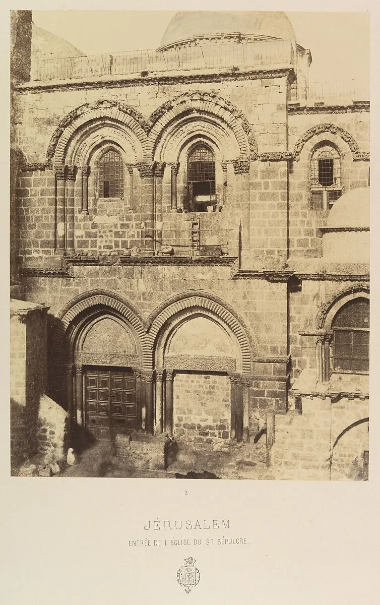 Jérusalem. Entrée de l'Église du St. Sépulcre — Louis de Clercq|H. Jannin|J. Blondeau et Antonin